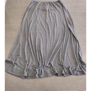 24/7 Comfort Apparel Elastic Waist Solid Maxi Skirt